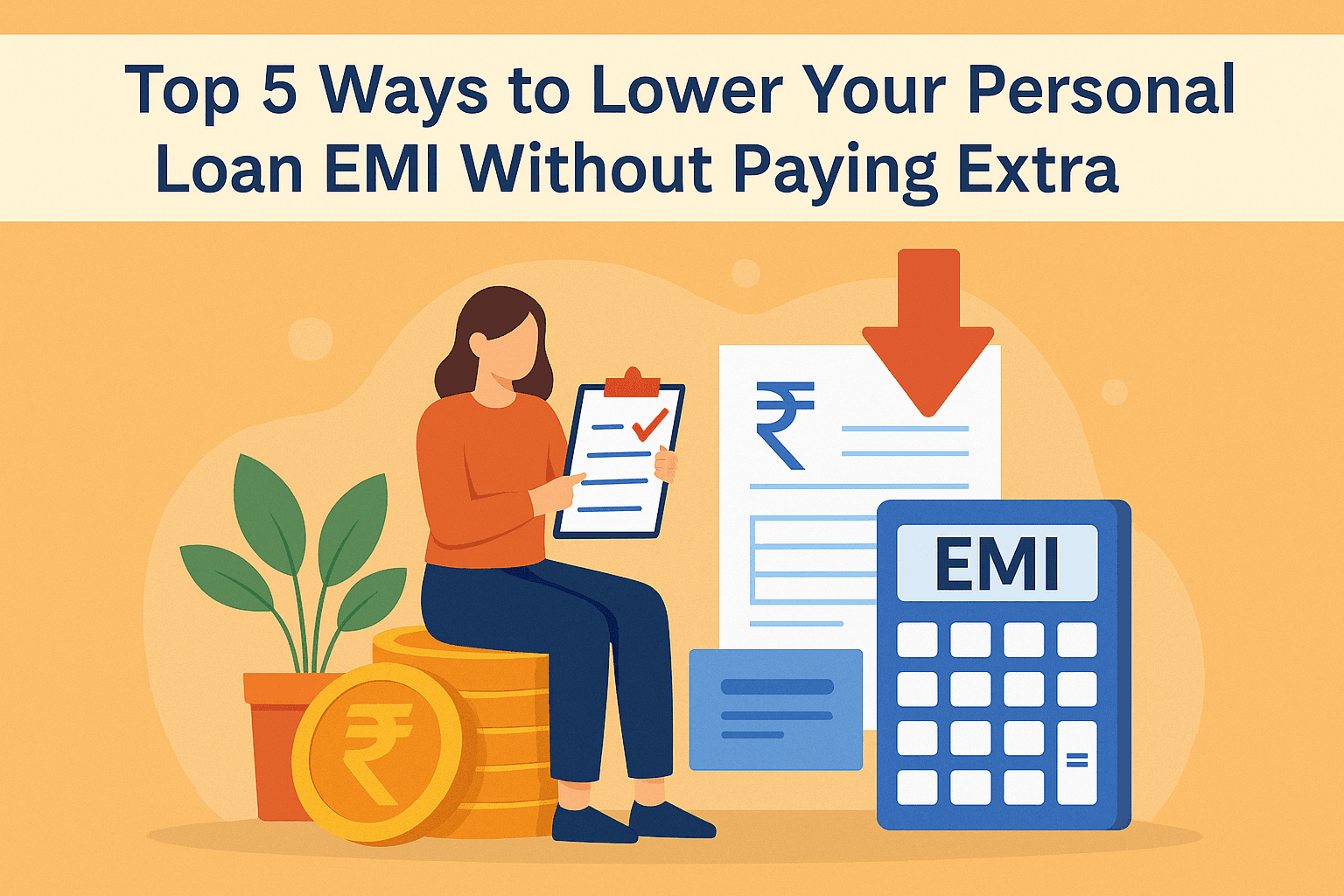 Top 5 Ways to Lower Your Personal Loan EMI Without Paying Extra